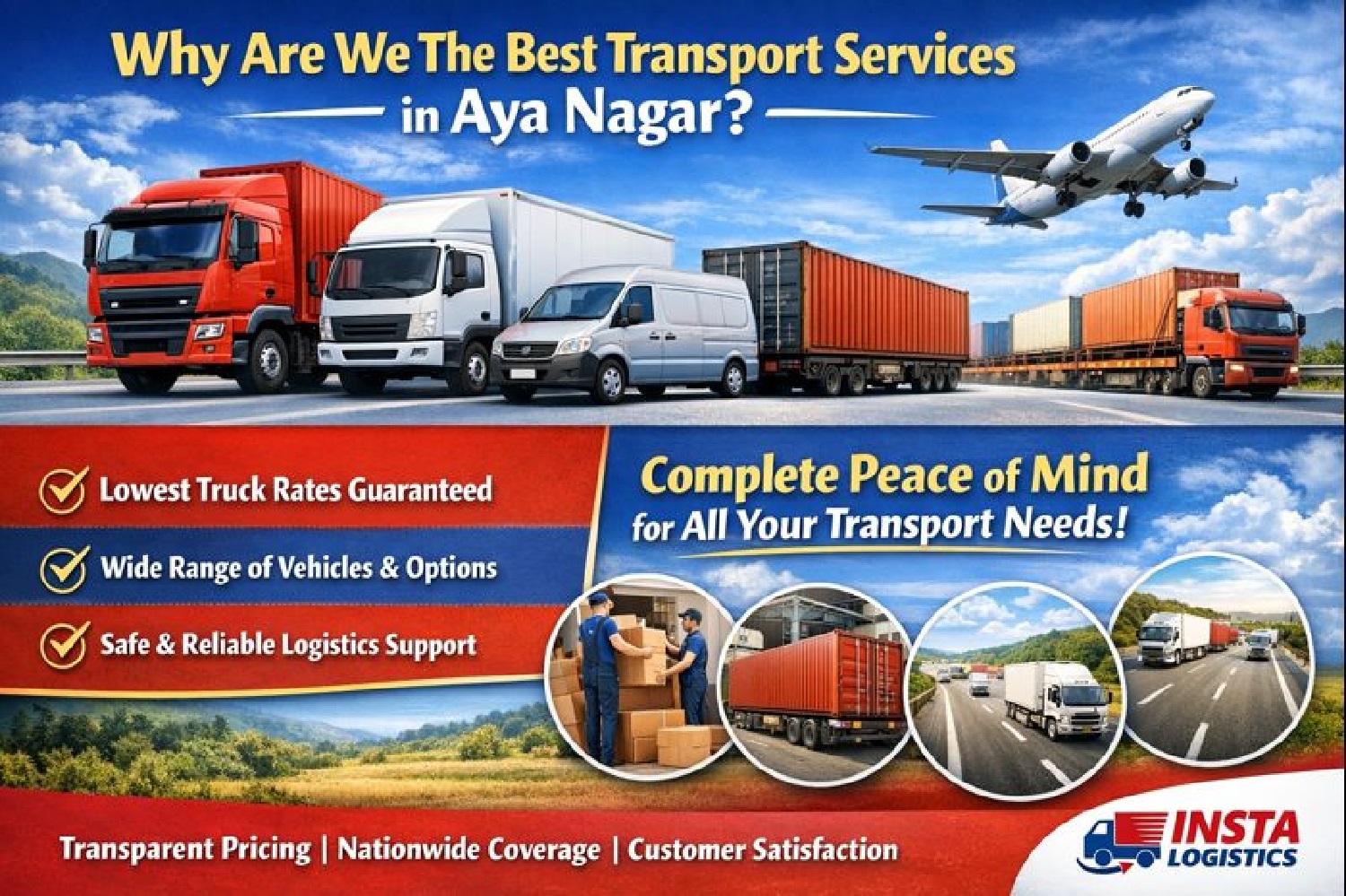 Why Are We The Best Transport Services in Aya Nagar?