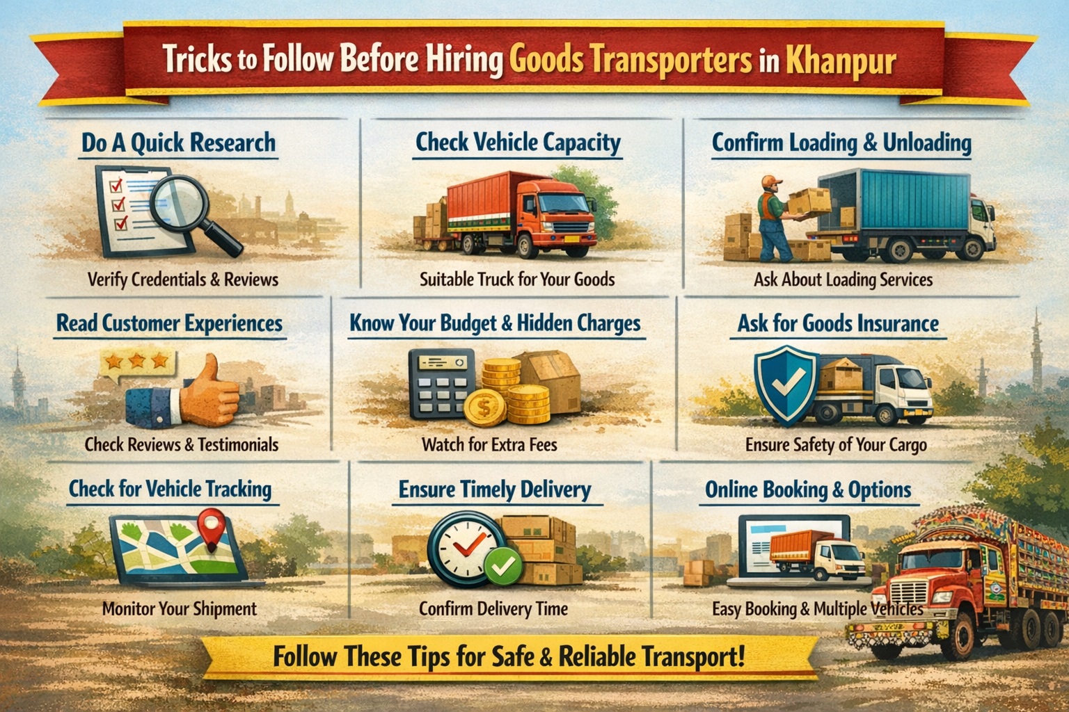 Rules to Follow Before Hiring Good Transporters in Khanpur