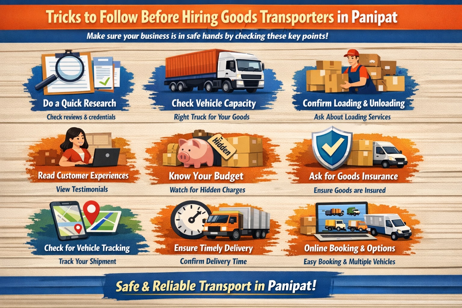 Rules to Follow Before Hiring Goods Transporters in Panipat