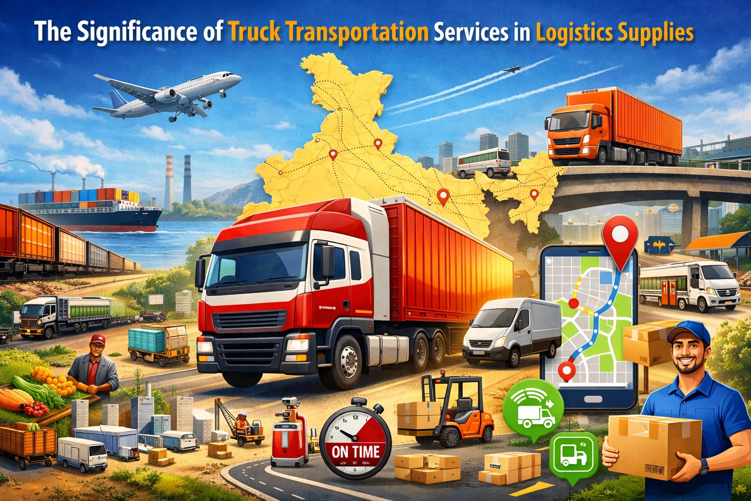 The Significance of Truck Transportation Services in Logistics Supplies